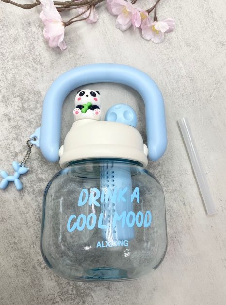 Panda Water Bottle - BLUE