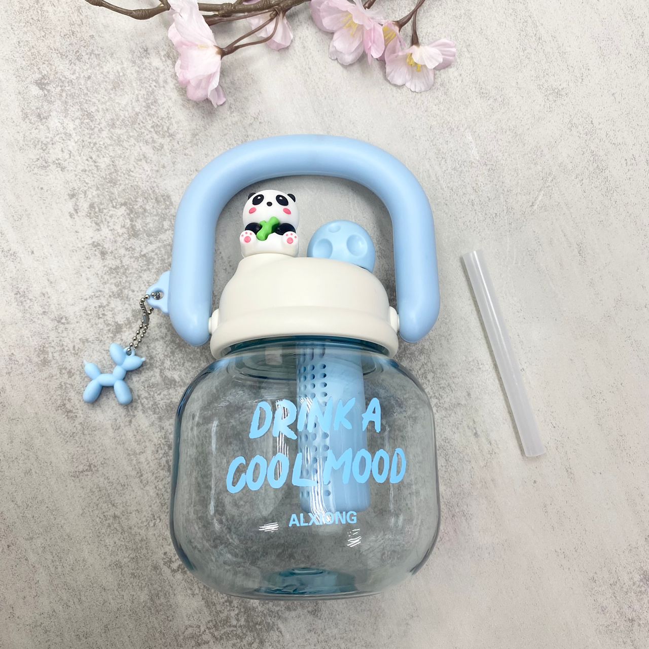 Panda Water Bottle - BLUE