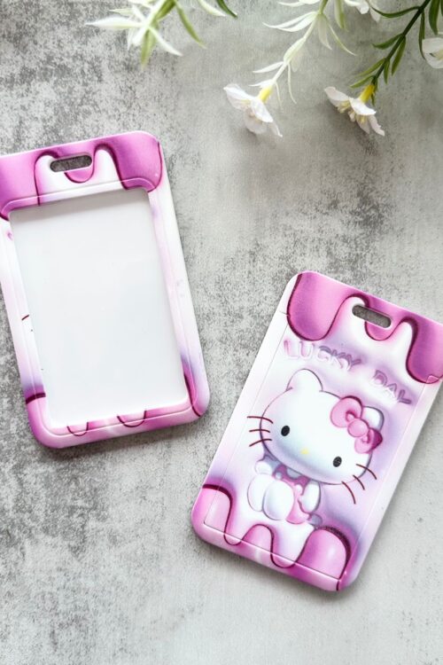 Card Holder Cartoon Vertical - LUCKY DAY KITTY