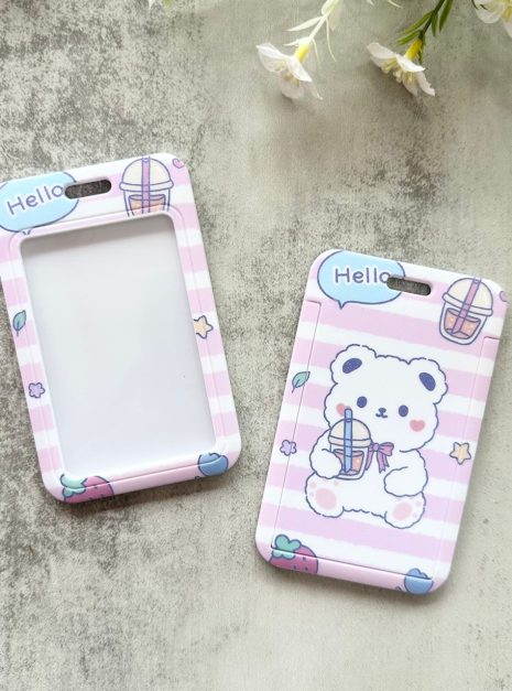 Card Holder Cartoon Vertical - HELLO BEAR