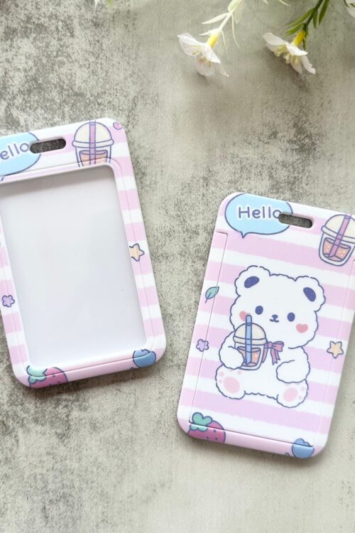 Card Holder Cartoon Vertical - HELLO BEAR