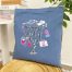 TOTE BAG NURSING IS A WORK OF HEART - LIGHT BLUE