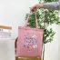 TOTE BAG NURSING IS A WORK OF HEART - PINK