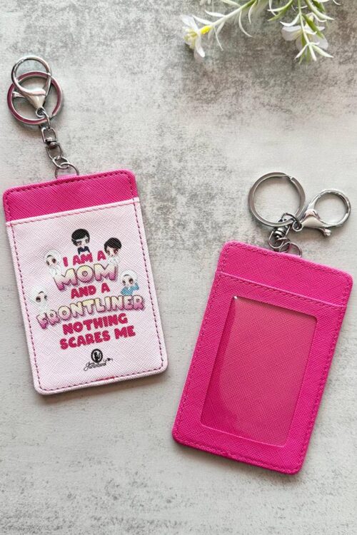 Card Holder Vertical I Am A Mom & Frontliner