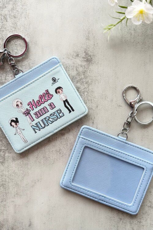 Card Holder Horizontal Hello I Am A Nurse