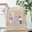 TOTE BAG HELLO I AM NURSE - NUDE