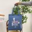 TOTE BAG HELLO I AM NURSE - LIGHT BLUE