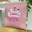 TOTE BAG I AM A MOM & FRONTLINER - PINK