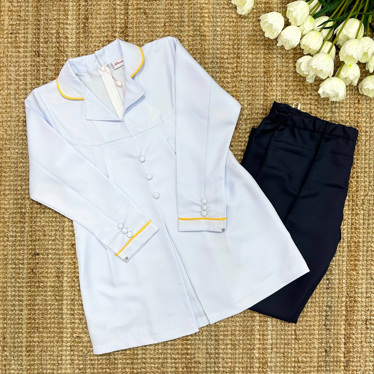 JURUTERAPI PERGIGIAN MATERNITY UNIFORM - (ONE SET TOP & PANT)
