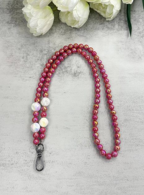 Lanyard Colourfull Pearl Beads