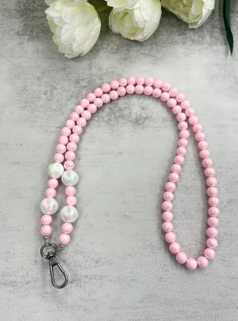 Lanyard Colourfull Pearl Beads