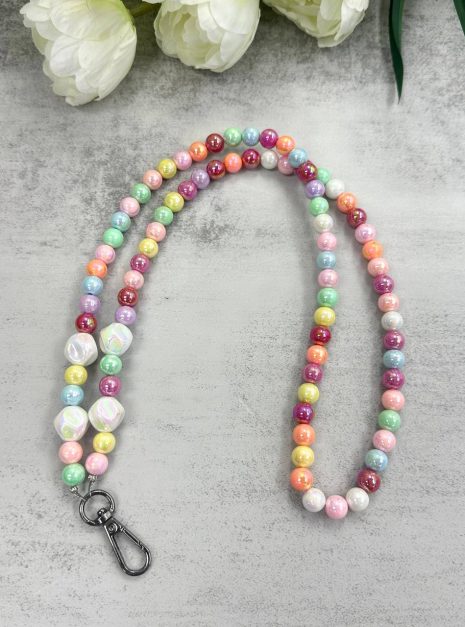 Lanyard Colourfull Pearl Beads