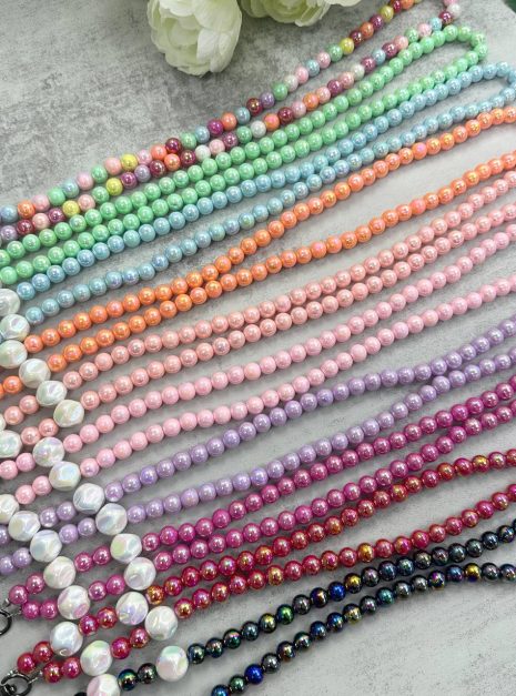 Lanyard Colourfull Pearl Beads