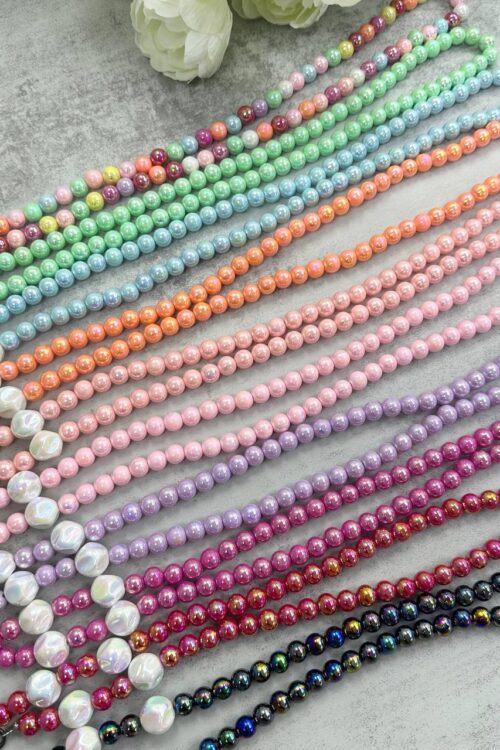 Lanyard Colourfull Pearl Beads
