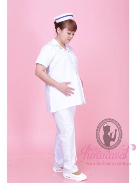 NURSE SHORT SLEEVE MATERNITY TOP - (BAJU SAHAJA)
