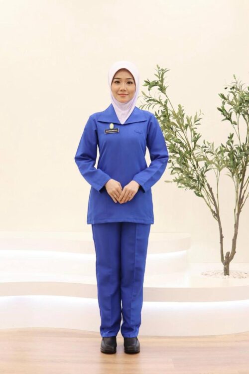 KPJ NURSE UNIFORM (ONE SET TOP & PANT)