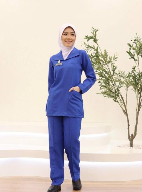 KPJ NURSE UNIFORM (ONE SET TOP & PANT)