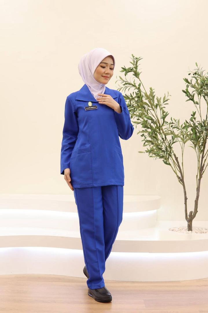 KPJ NURSE UNIFORM (ONE SET TOP & PANT)