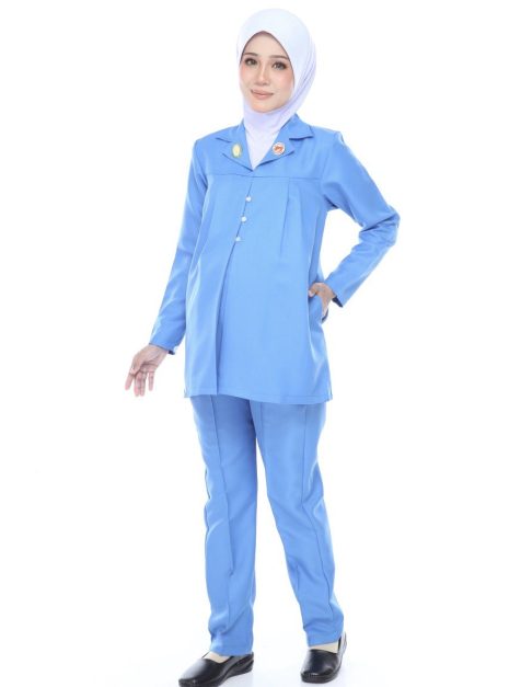 SISTER LONG SLEEVE MATERNITY UNIFORM (ONE SET TOP & PANT)