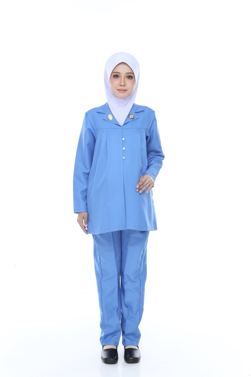 SISTER LONG SLEEVE MATERNITY UNIFORM (ONE SET TOP & PANT)