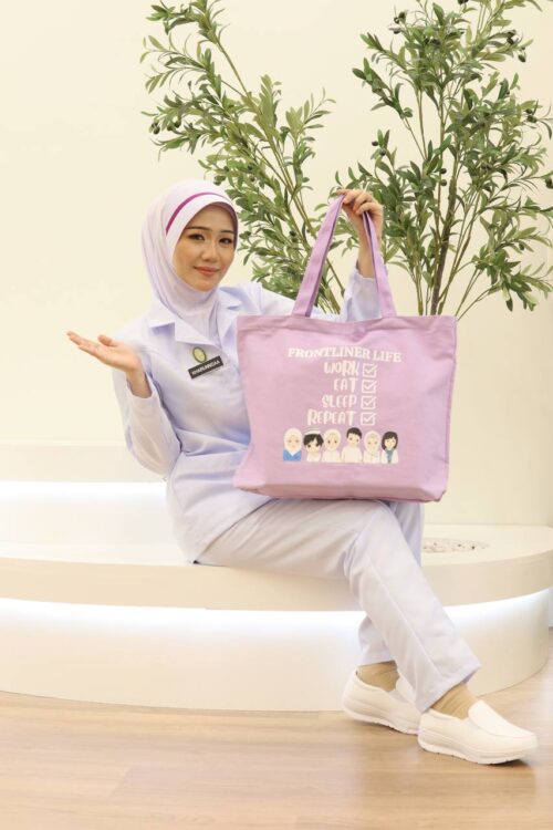 TOTE BAG FRONTLINER LIFE - LIGHT PURPLE