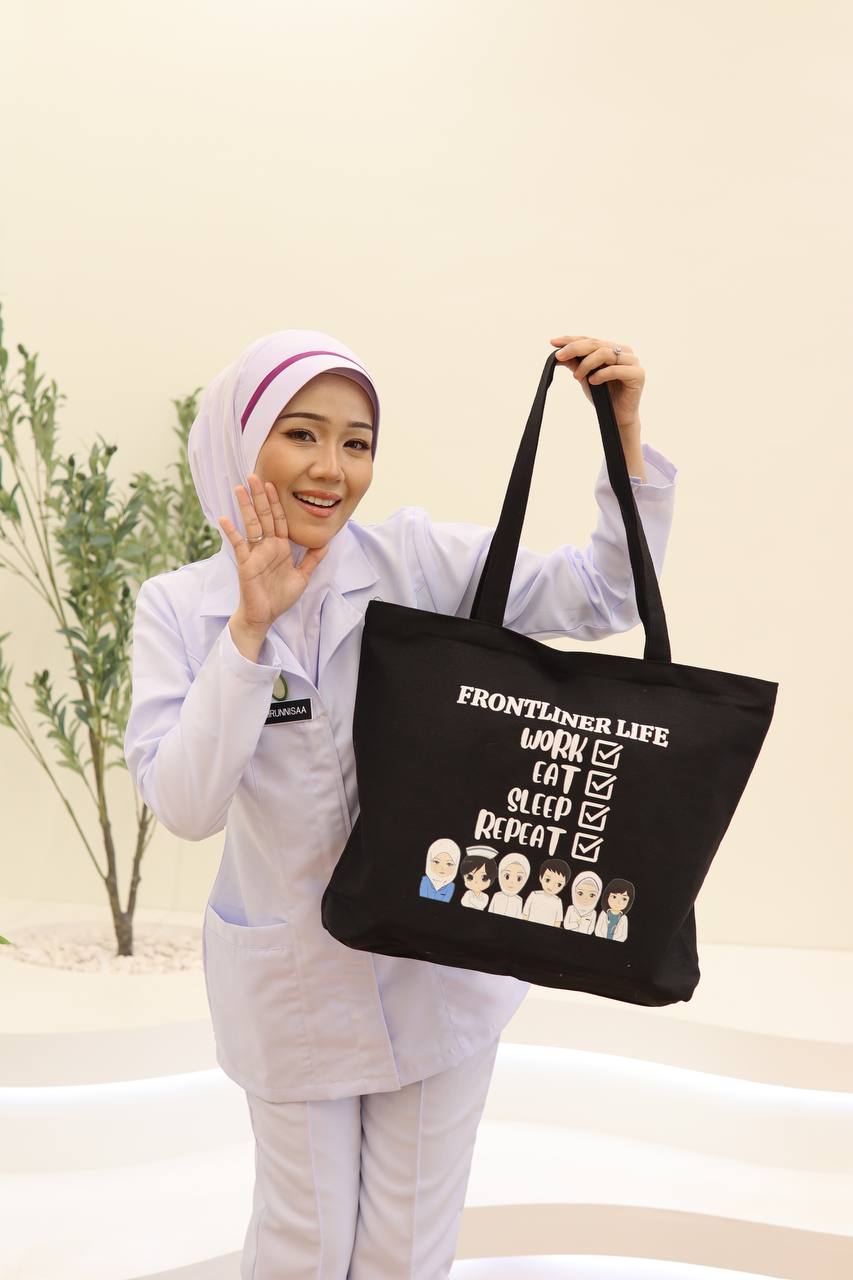 TOTE BAG FRONTLINER LIFE - BLACK