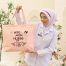 TOTE BAG WIFE MOM NURSE - LIGHT PINK