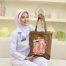 TOTE BAG BORN TO BE A NURSE - BROWN