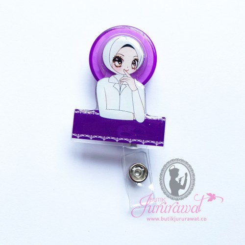 Personalized Text -YO-YO Hijab Nurse PURPLE