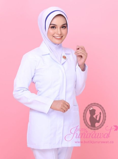 Tudung Soft Awning Full Scuba Jururawat (M) - CLEARANCE