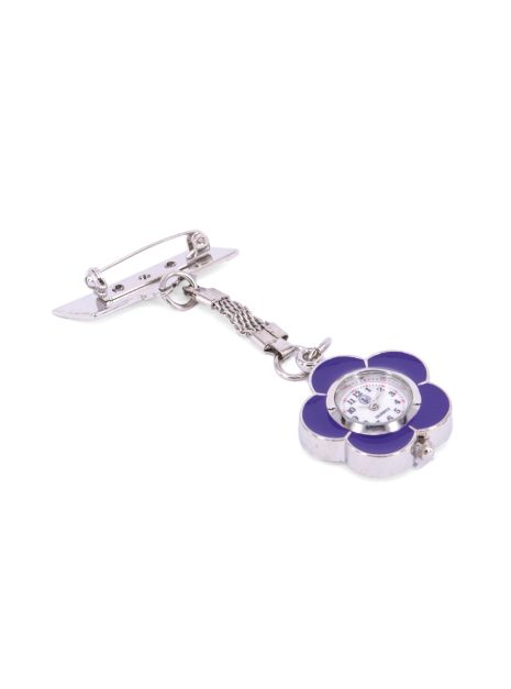 Pin Watch Metal Flower - Purple