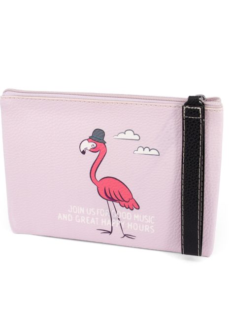 Pouch Bag - Flamingo - Purple