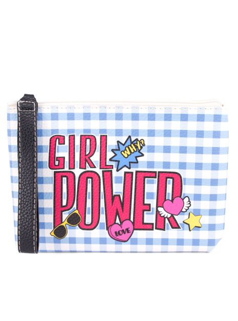 Pouch Bag - Girl Power - Blue