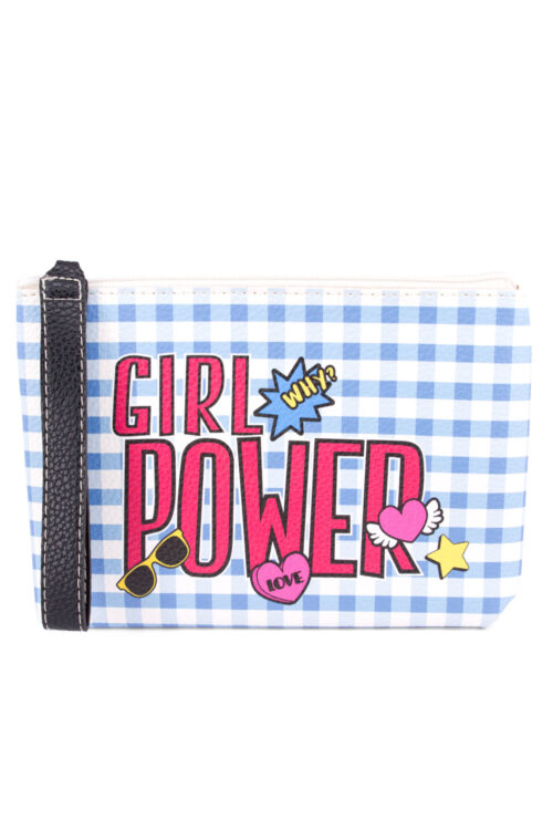 Pouch Bag - Girl Power - Blue