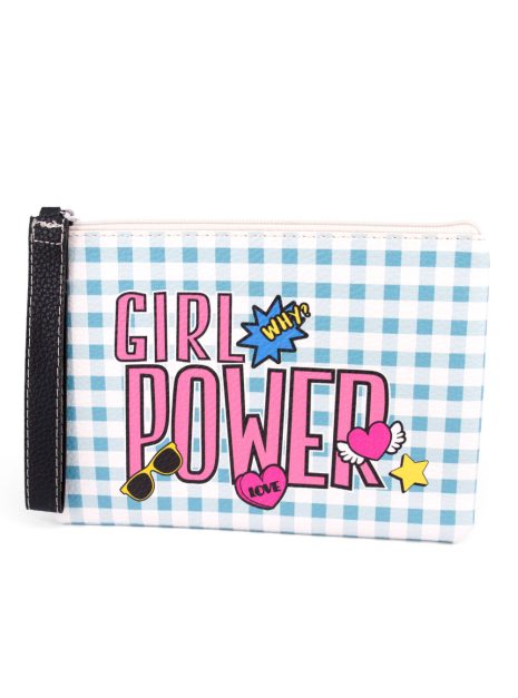 Pouch Bag - Girl Power - Turquoise 