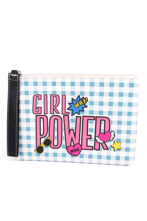 Pouch Bag - Girl Power - Turquoise