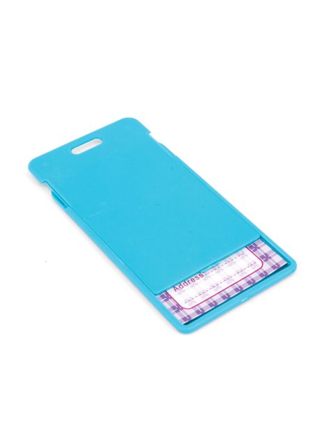 Slide ID Card Holder - Turquoise Blue
