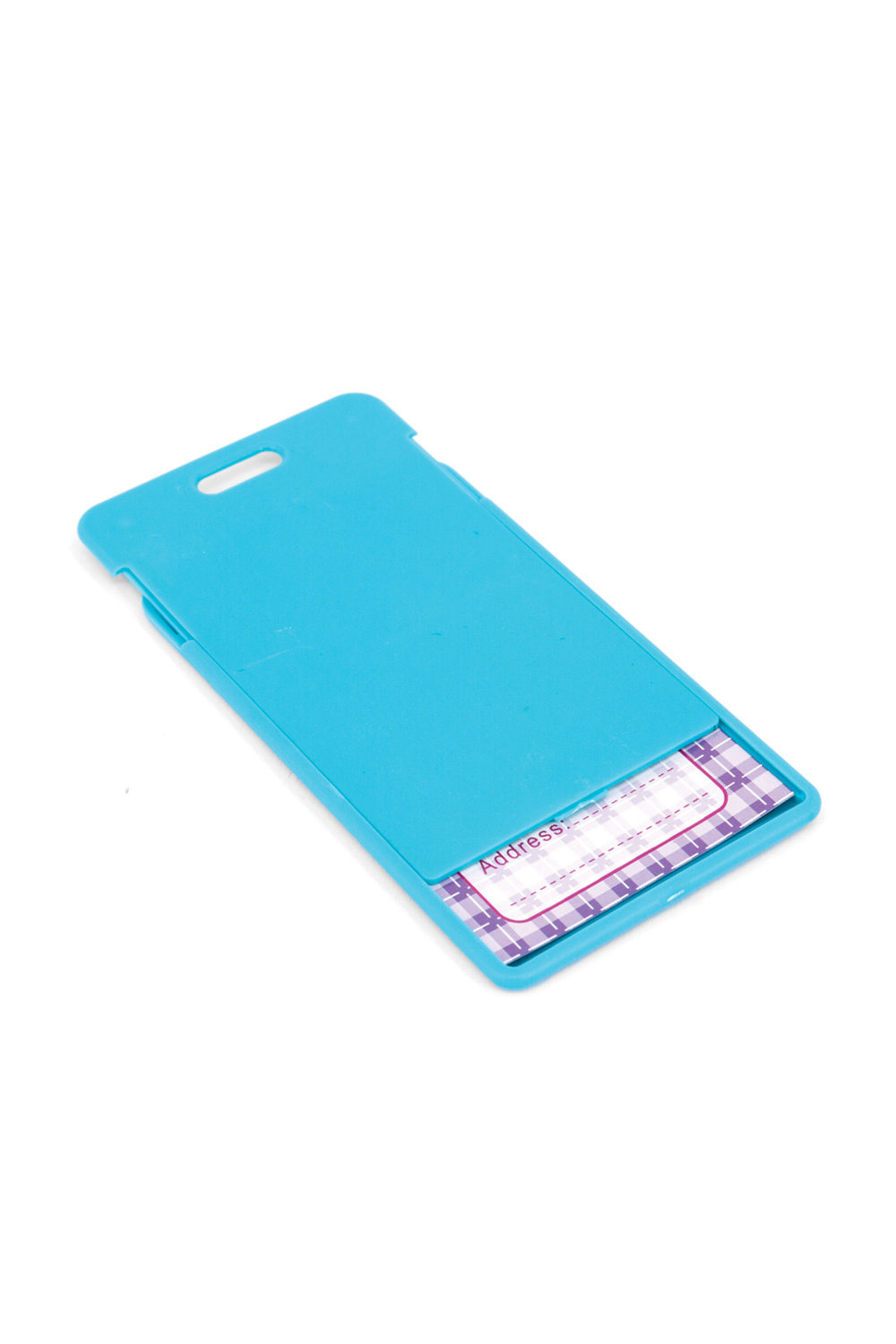 Slide ID Card Holder - Turquoise Blue