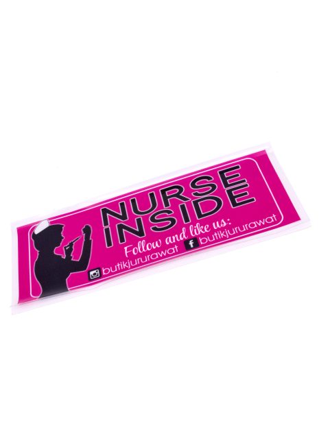 Nurse Inside Car sticker 