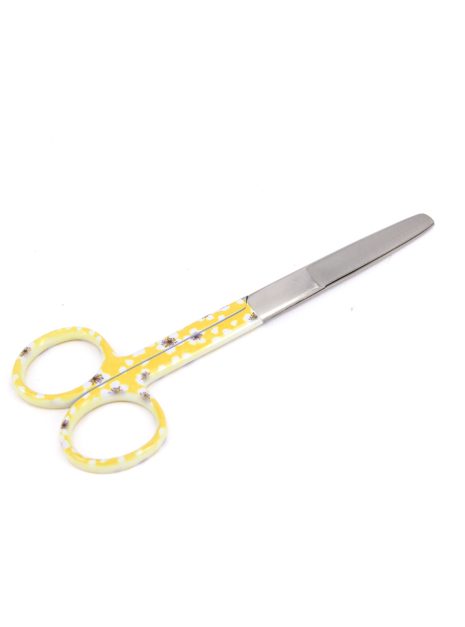 Dressing Scissor Blunt/Sharp Yellow Flower
