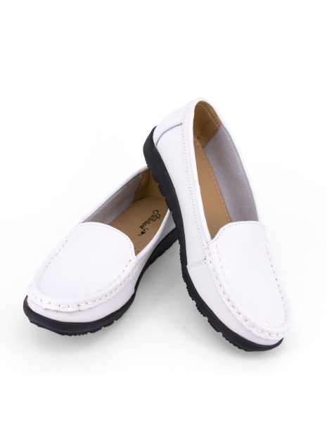 Nurse Shoes White Loafer 556-8