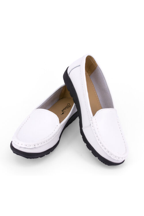 Nurse Shoes White Loafer 556-8