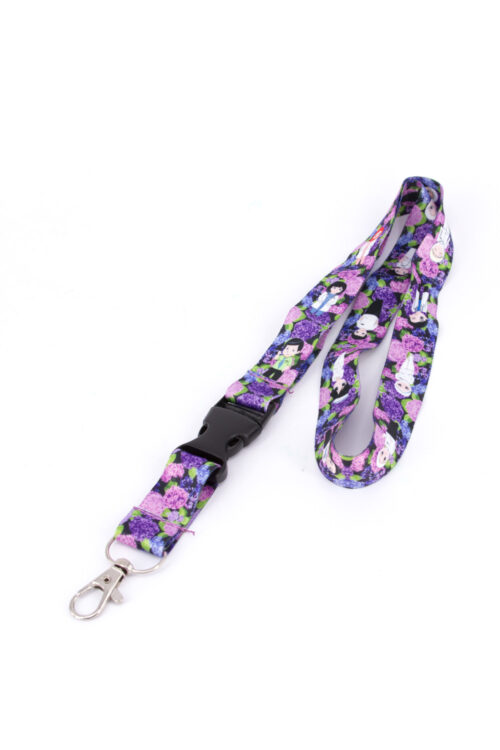 Lanyard - Purple Flower