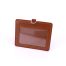  DOUBLE POCKET CARD HOLDER HORIZONTAL -Brown