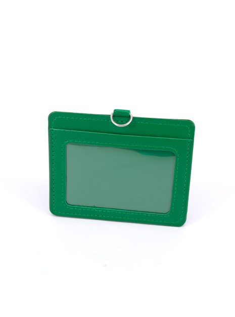  DOUBLE POCKET CARD HOLDER HORIZONTAL -GREEN