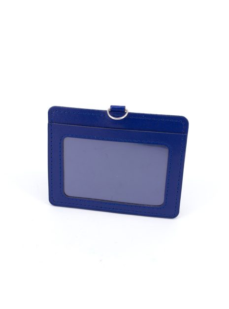  DOUBLE POCKET CARD HOLDER HORIZONTAL -DARK BLUE