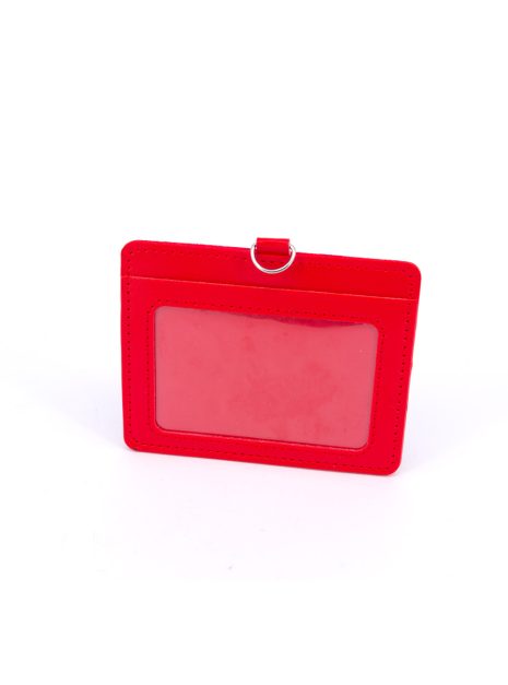  DOUBLE POCKET CARD HOLDER HORIZONTAL -RED