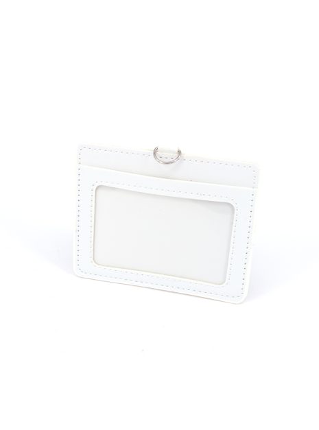  DOUBLE POCKET CARD HOLDER HORIZONTAL -WHITE