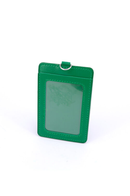 DOUBLE POCKET CARD HOLDER VERTICAL -GREEN
