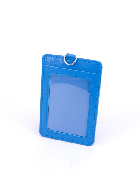 DOUBLE POCKET CARD HOLDER VERTICAL -LIGHT BLUE